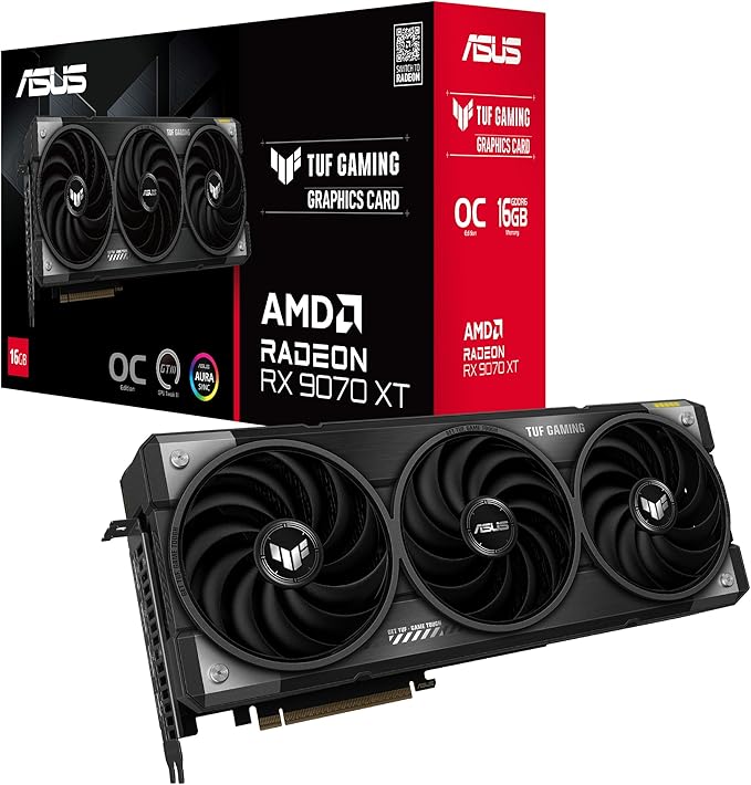 ASUS Radeon RX 9070 XT TUF Gaming OC (16 GB GDDR6/PCI Express 5.0/MHz/20000 MHz)