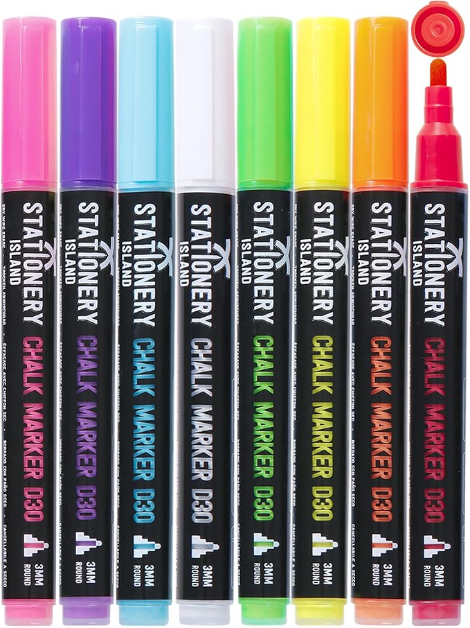 Stationery Island D30 neonowe kolory Długopis kredowy
