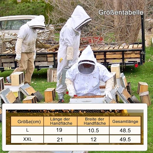 Rękawice pszczelarskie ze skóry koziej - obrazek 3