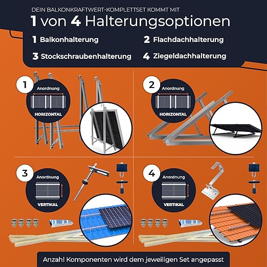 Solarway® Elektrownia balkonowa 1000W 800W kompletne gniazdko - obrazek 7