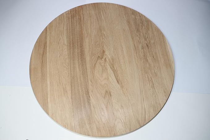 Blat okrągły z litego dębu grubość 4cm - obrazek 4