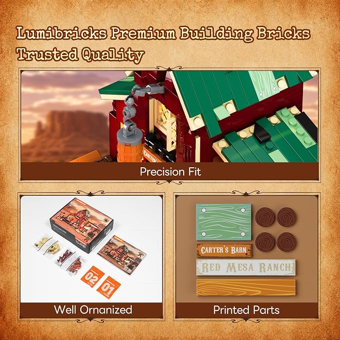 LUMIBRICKS Wild West Ranch Duel zestaw klocków zaciskowych - obrazek 7