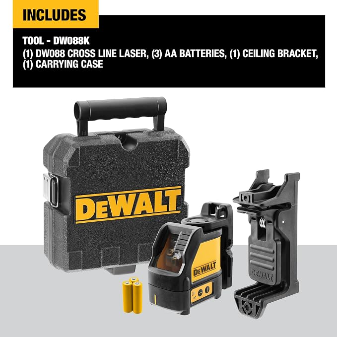Dewalt Laser Krzyżowy, Wielokolorowy, 24.5 cm x 23.5 cm x 11.2 cm - obrazek 3