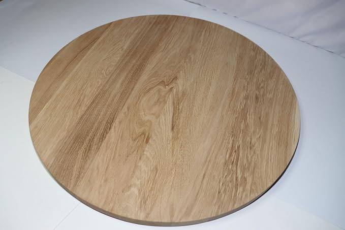 Blat okrągły z litego dębu grubość 4cm - obrazek 3