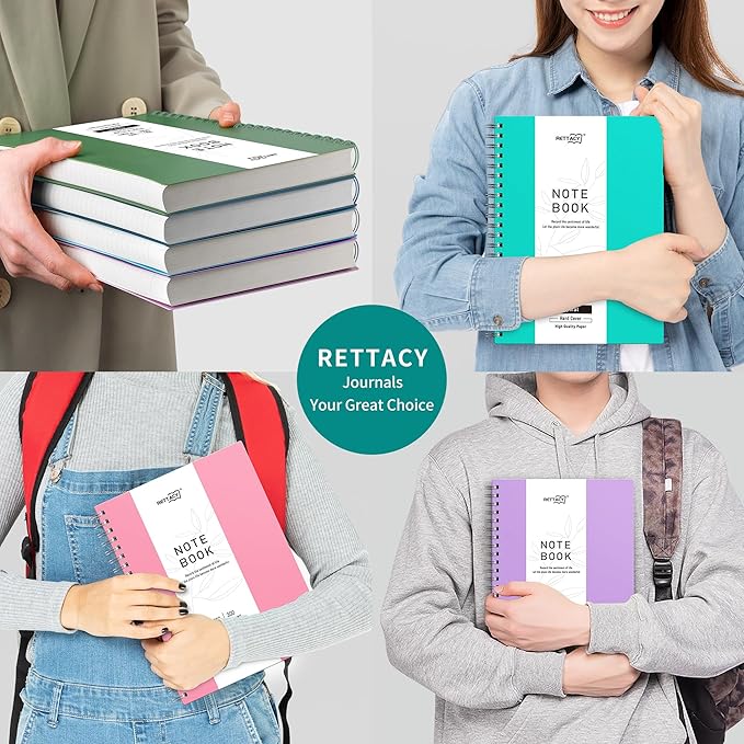RETTACY Notatnik A5 w kropki Bullet Dot Journal - obrazek 7