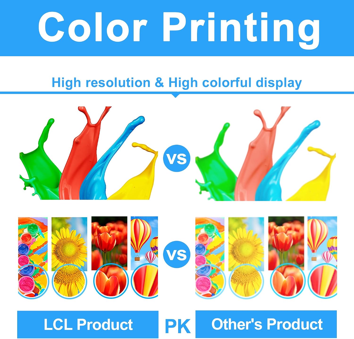 LCL Wkłady atramentowe kompatybilne z T0891 C13T08914021 Zamiennik dla Epson Stylus S20, S21, SX100, SX105, SX110, SX115, SX200, SX205, SX209, SX210, SX215, SX218, SX400, SX400, SX405,SX410, SX415(2 - obrazek 3