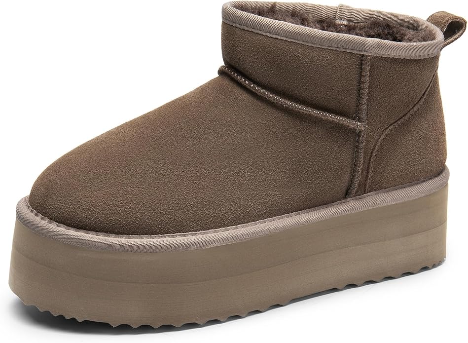 DREAM PAIRS Mini buty na platformie dla kobiet