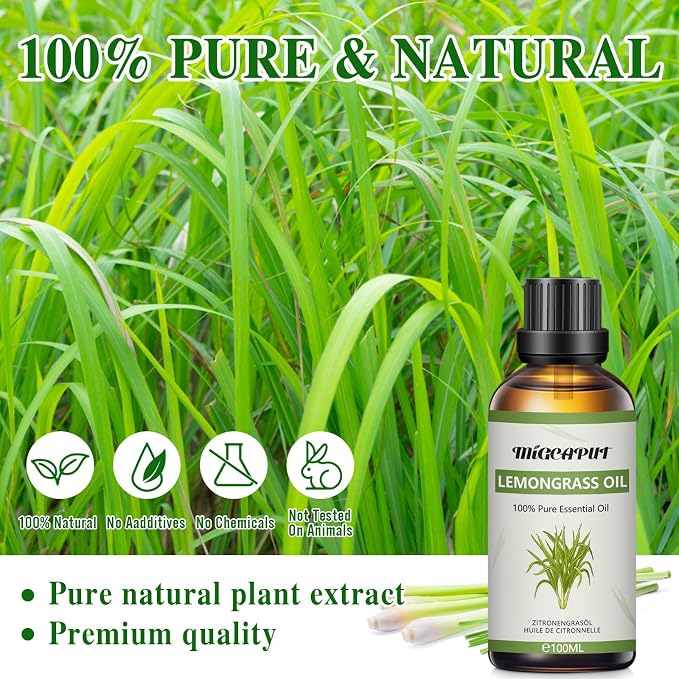 MIGCAPUT Olejek Eteryczny z Trawy Cytrynowej 100ML - obrazek 2