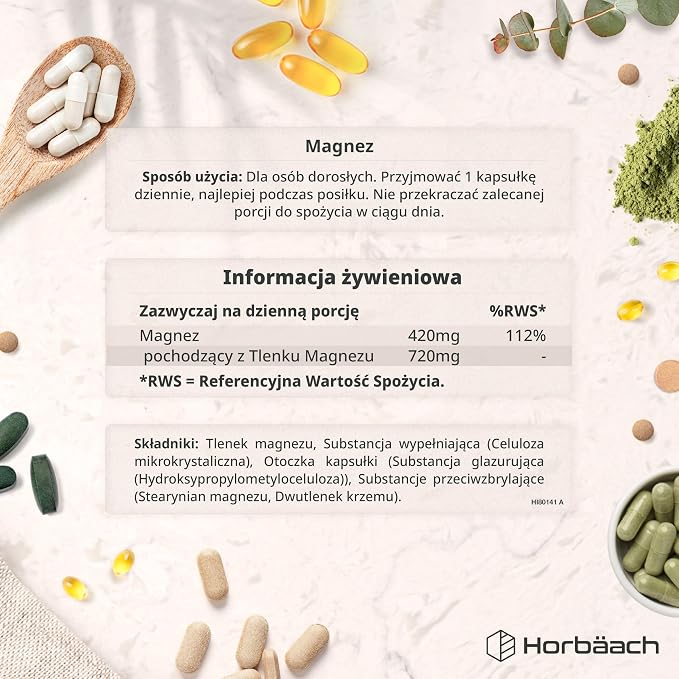 Wysoka Zawartość 420 mg Magnezu Elementarnego - obrazek 2