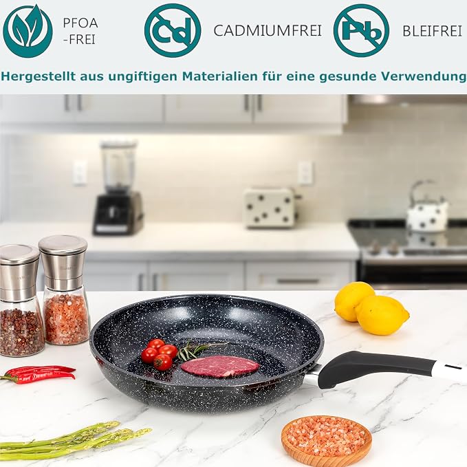 EliteHoff Patelnia indukcyjna patelnia z powłoką nieprzywierającą - obrazek 3