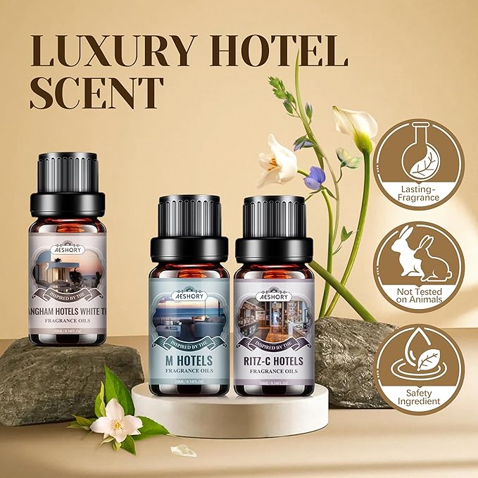 Aeshory 6 x 10ml Zestaw Olejków Eterycznych Do Hotelu - obrazek 4