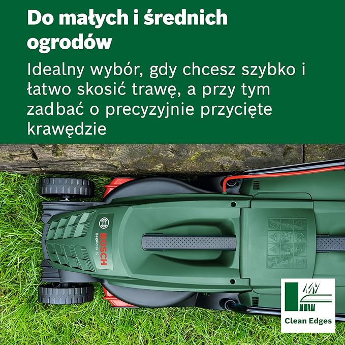 Bosch Kosiarka sieciowa EasyRotak 32-235 silnik 1 200 W, szerokość cięcia: 32 cm, zbiornik na trawę 31 l, do mniejszych ogrodów - obrazek 5