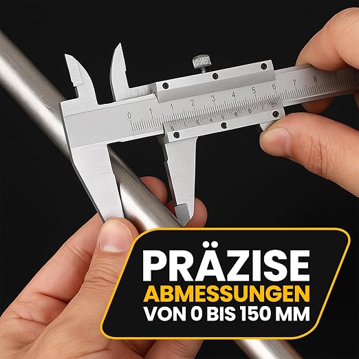 Retoo Suwmiarka analogowa stalowa 150 mm ze śrubą blokującą - obrazek 7