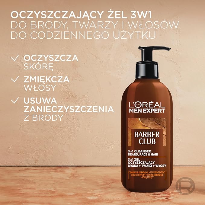 L'Oréal Paris Men Expert Barber Club Żel myjący Broda + Twarz - obrazek 5
