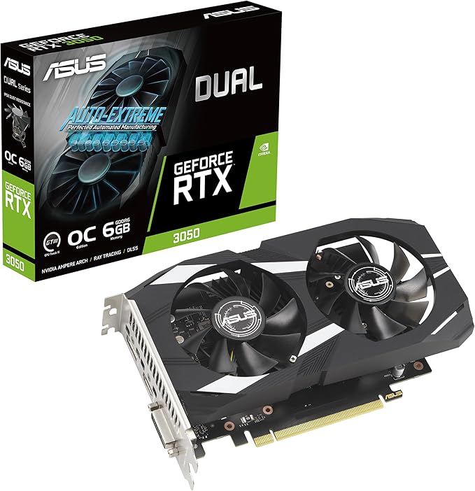 ASUS Dual -RTX3050-O6G NVIDIA GeForce RTX 3050 6 GB GDDR6