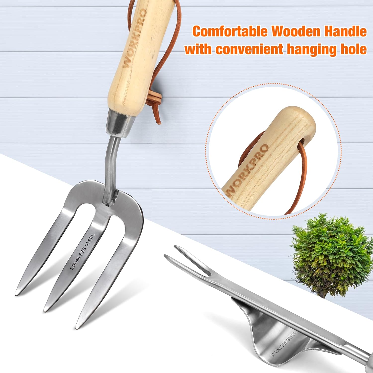 WORKPRO Zestaw narzędzi ogrodowych 8PC - obrazek 5