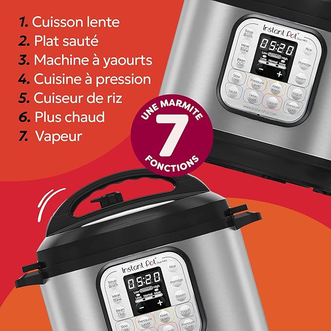 Instant Pot Szybkowar elektryczny Duo Mini 3L - obrazek 3