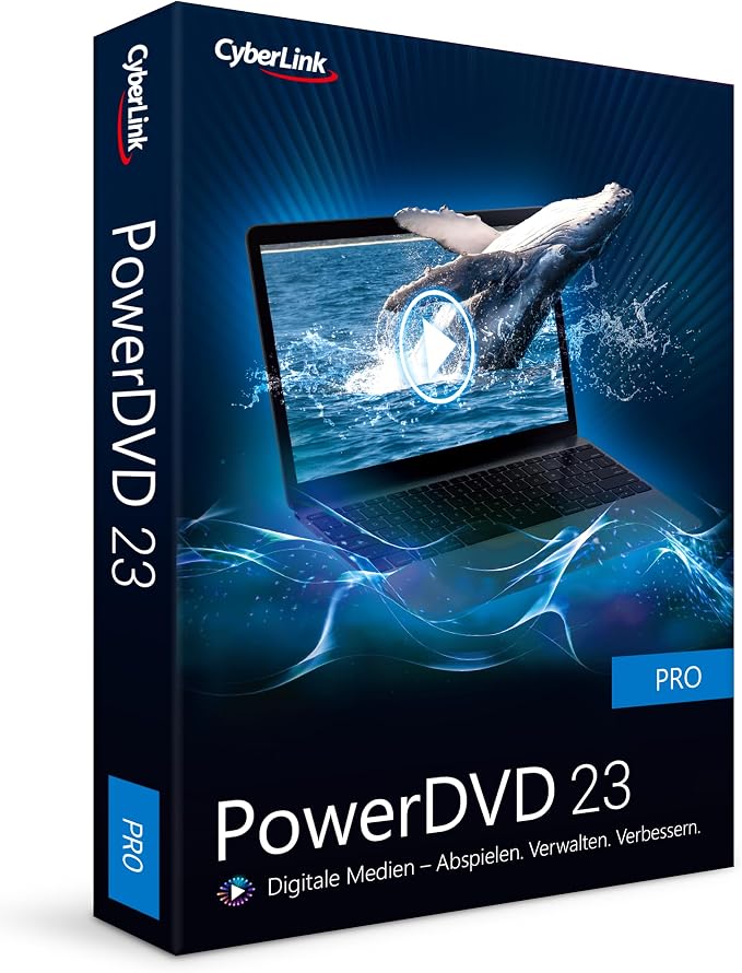 CyberLink PowerDVD 23 Pro | uniwersalne odtwarzanie i zarządzanie multimediami | dożywotnia licencja | BOX | Windows 10/11 [pudełko]
