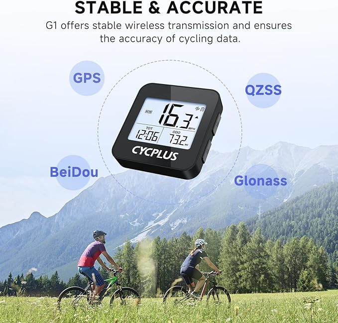CYCPLUS G1 Bezprzewodowy licznik GPS rowerowy 70g - obrazek 4