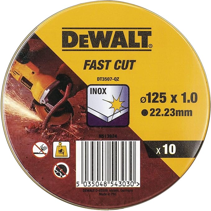 Dewalt Inox Tarcza, Żółty, 125 mm