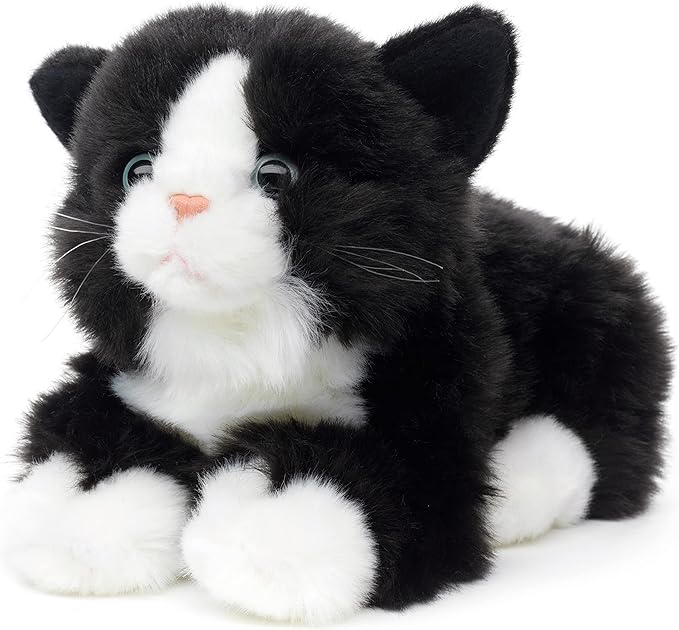 Uni-Toys Kot czarno-biały leżący