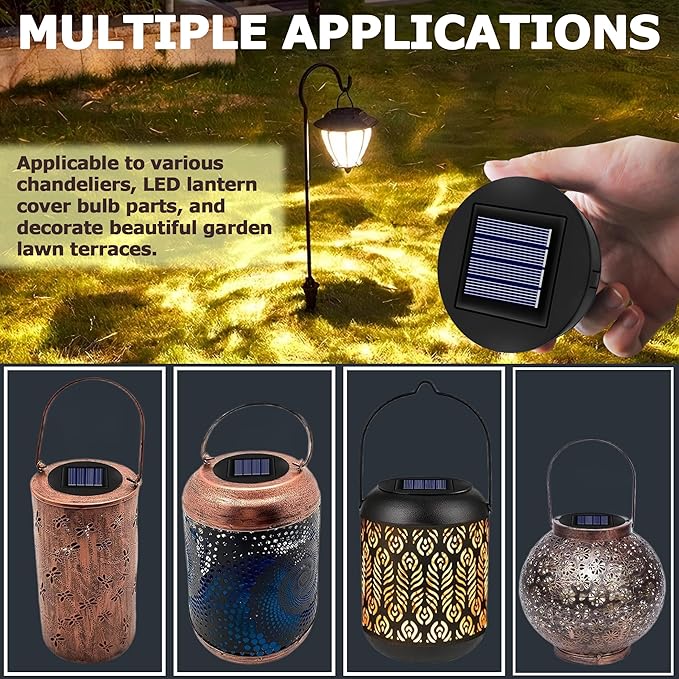 Zapasowe lampy solarne 8 cm 4 sztuki - obrazek 7