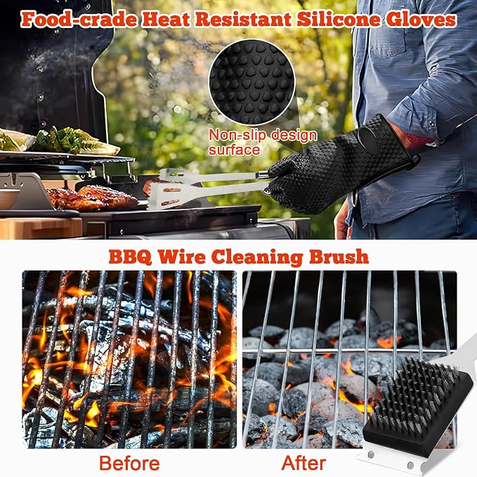 27Pcs Zestaw do Grilla ze Stali Nierdzewnej - obrazek 5