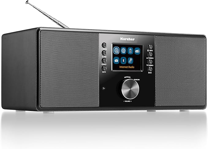 Karcher DAB 7000i radio internetowe DAB+ FM WiFi Bluetooth kolorowy wyświetlacz USB AUX 14 W