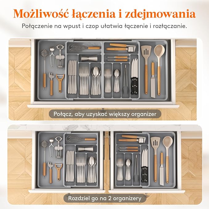Lifewit Bardzo duża szuflada na sztućce Lifewit - obrazek 5