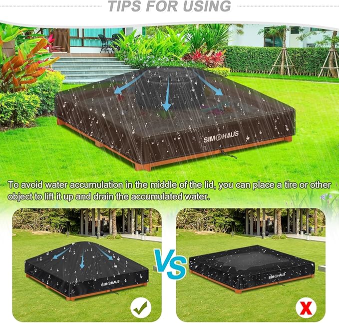 Plandeka na piasek Pokrowiec wodoodporny dla dzieci do basenu - obrazek 7