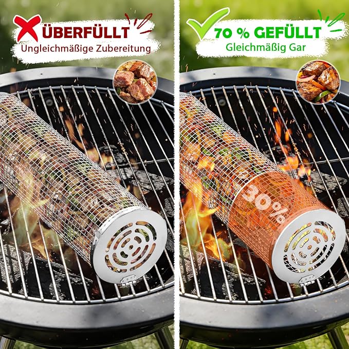Zestaw koszy grillowych Ezilif na rolkach - obrazek 7