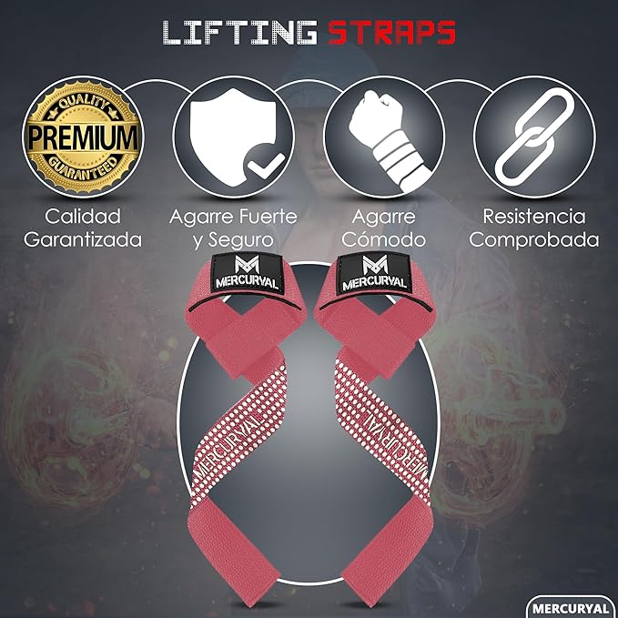 MERCURYAL Straps Gym Straps Powerlifting - obrazek 3