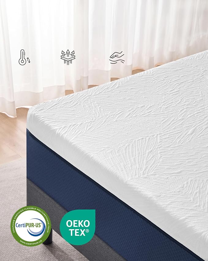 VASAGLE Materac 160 x 200 cm podwójny materac z pianki żelowej - obrazek 6