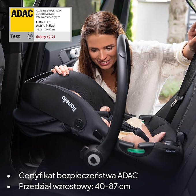 LIONELO ASTRID i-Size Dziecięcy Fotelik Samochodowy 40-87 cm - obrazek 5
