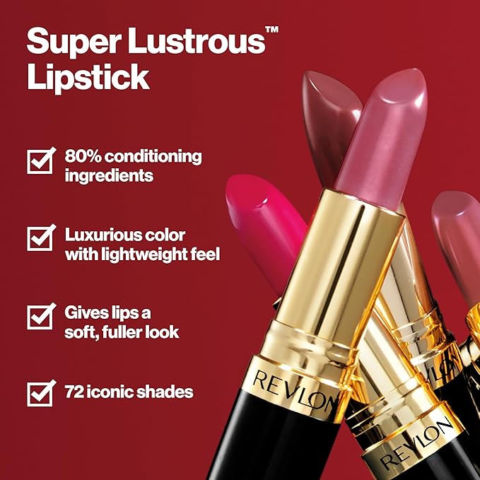 REVLON Super Lustrous Lipstick 809 Wild Safran - obrazek 5
