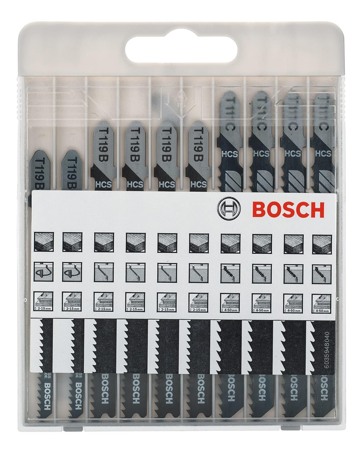 Bosch Professional 10 szt. Zestaw brzeszczotów Basic for Wood (do drewna, akcesoria do wyrzynarek) - obrazek 3