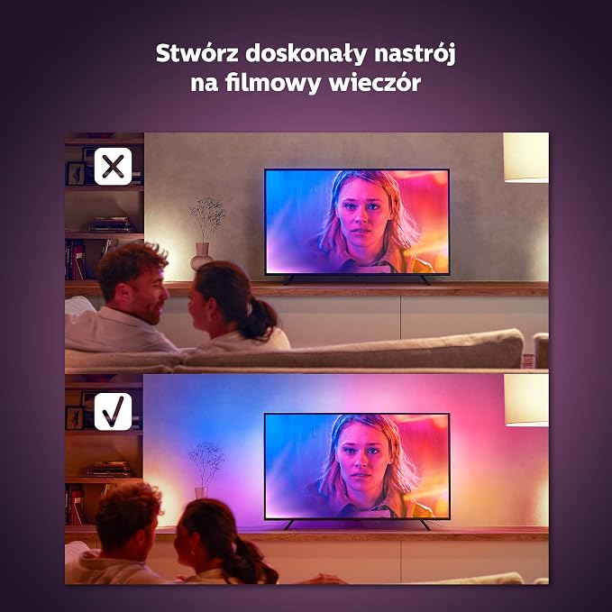 Philips Hue Play Taśma LED, 75 cali, Gradient Taśma LEDowa z 16mln Kolorów, Smart LED do Podświetlenia TV i Gamingu - obrazek 3