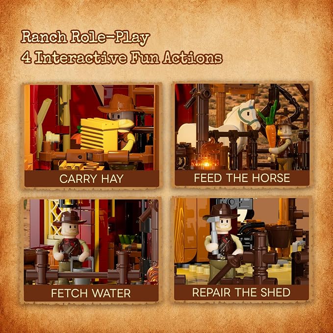 LUMIBRICKS Wild West Ranch Duel zestaw klocków zaciskowych - obrazek 4
