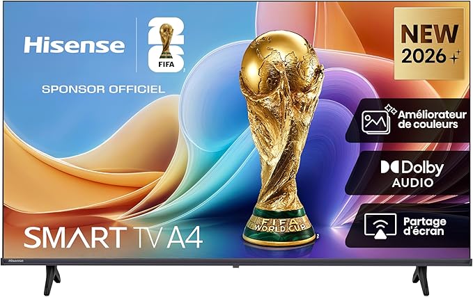 Hisense 32A4S - 32" (80 cm) HD TV LED, Smart TV VIDAA, Dolby Audio i DTS HD, WiFi, Bluetooth, tryb gry, czarny - obrazek 2