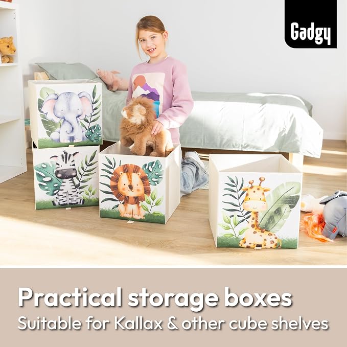 Gadgy Aufbewahrungsbox Kinder Aufbewahrungsbox Kinderzimmer 4er Set - obrazek 4