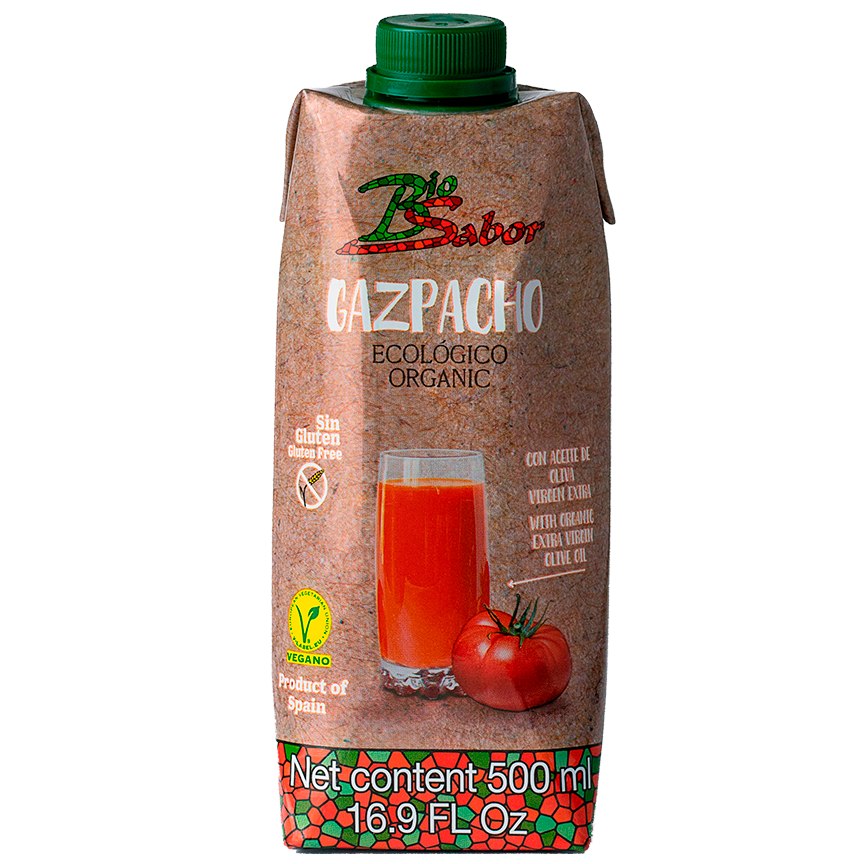 GAZPACHO (HISZPAŃSKA ZUPA WARZYWNA) BEZGLUTENOWA BIO 500 ml - BIOSABOR