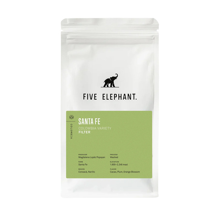 Five Elephant - kawa ziarnista Kolumbia Santa Fe Washed Filter 250 g