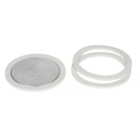 Bialetti - Uszczelka (3 szt.) + sitko do kawiarek aluminiowych Bialetti 12tz - obrazek 2