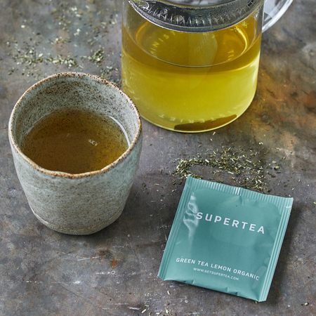 Teministeriet - herbata zielona Supertea Green Tea Lemon EKO 20 saszetek - obrazek 3