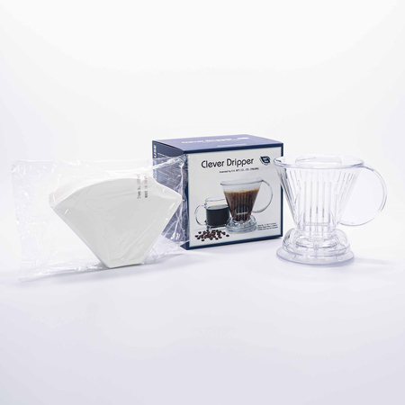 Clever Dripper - Zaparzacz L 500ml przezroczysty + 100 filtrów - obrazek 3