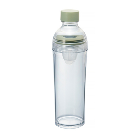 Hario - butelka plastikowa z filtrem 400ml - jasny zielony