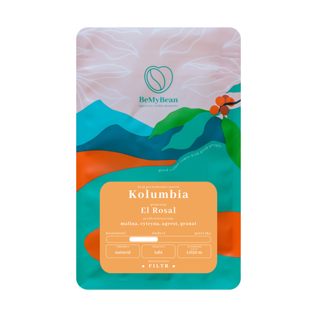 BeMyBean - kawa ziarnista Kolumbia El Rosal Natural Filter 250 g