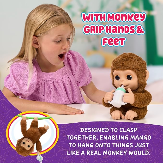 Little Live Pets My Baby Monkey zestaw 1 pluszaków - obrazek 5
