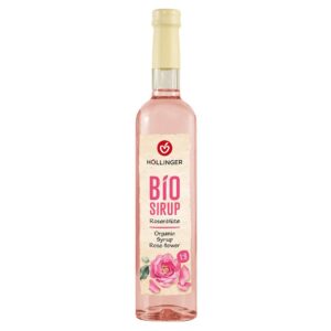 SYROP O SMAKU RÓŻANYM BIO 500 ml - HOLLINGER