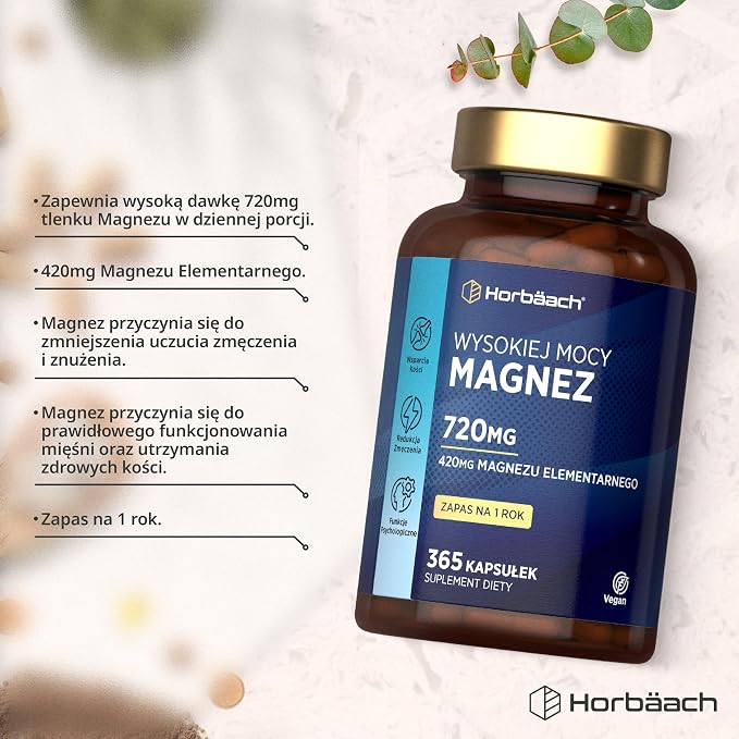 Wysoka Zawartość 420 mg Magnezu Elementarnego - obrazek 3